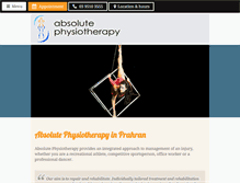 Tablet Screenshot of absolutephysiotherapy.com.au